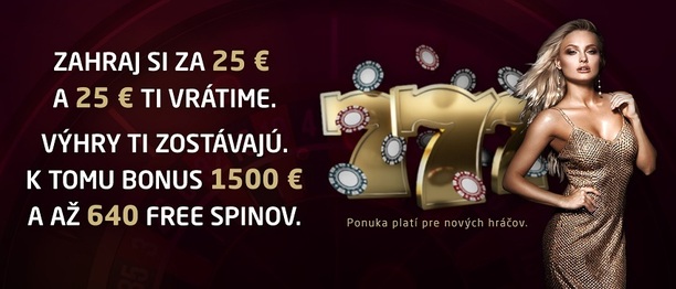 Synot Tip casino bonus 50 pretočení bez rizika