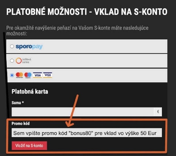 Synottip promo kód prvý vklad