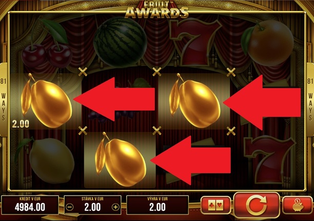 Fruit Awards v online kasíne Tipsport