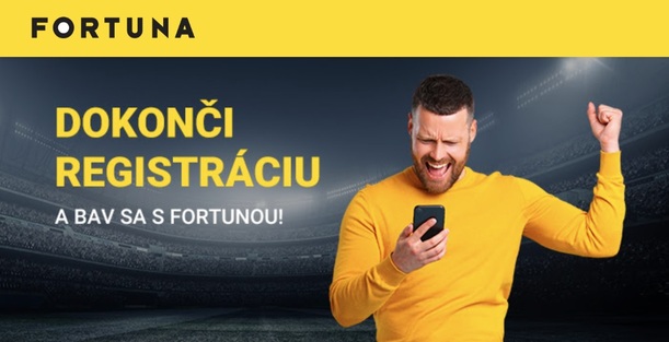 Fortuna registrácia - Dokončenie prihlasovania