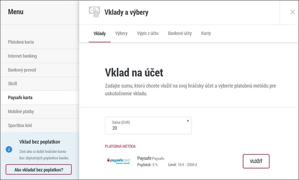 Doxxbet Paysafecard
