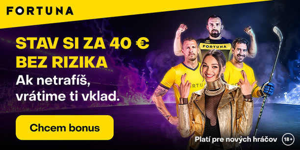 Fortuna registrácia na tipovanie 40 € stávka bez rizika