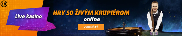 Kliknite, vytvorte si účet v Tipsporte a vyskúšajte live kasíno