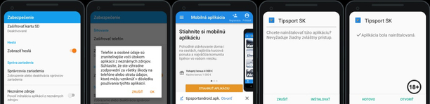 Tipsport Android app 2 - Stiahnutie