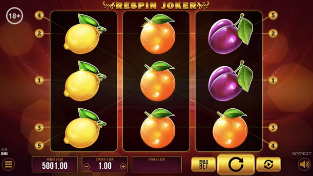 Respin Joker - jeden z najznámejších Synot automatov