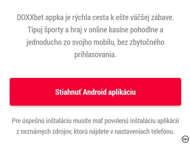 Doxxbet app Android