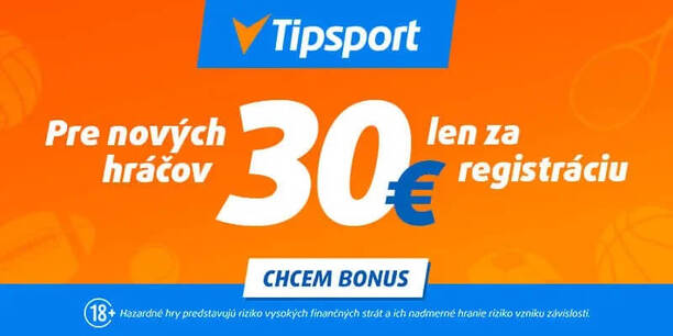 Tipsport registračný bonus v stávkovej kancelárii