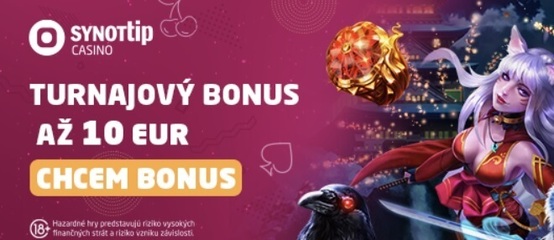 Turnajový bonus v SYNOT TIP dnes Turnajový bonus v SYNOT TIP dnes
