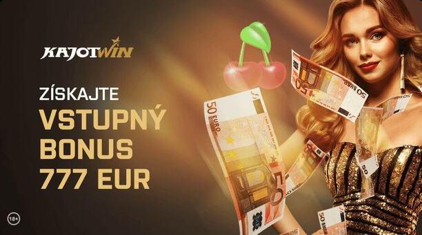 KajotWin vstupný bonus 777