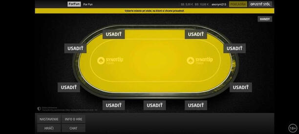 SynotTip poker app na mobil