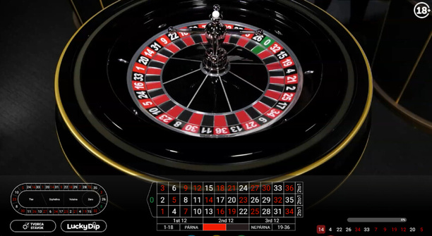 Tipsport Live kasíno – ruleta so živým krupiérom